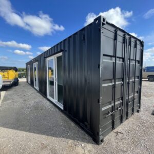 OFICINA CONTENEDOR DE 40 PIES – NEGRO PROFESIONAL EN VENTA PUERTO RICO